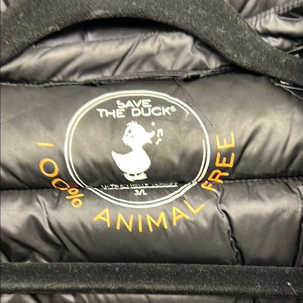 Save The Duck Black Puffer Vest - Picture 2 of 7